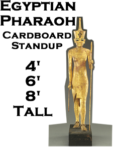 Egyptian Pharaoh Cardboard Cutout Standup Prop Egyptian Pharaoh Cardboard Cutout Standup Prop