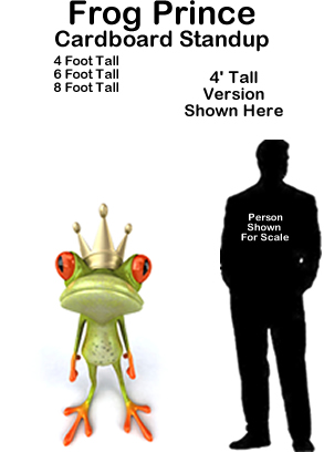 Frog Prince Cardboard Cutout Standup Prop Frog Prince Cardboard Cutout Standup Prop