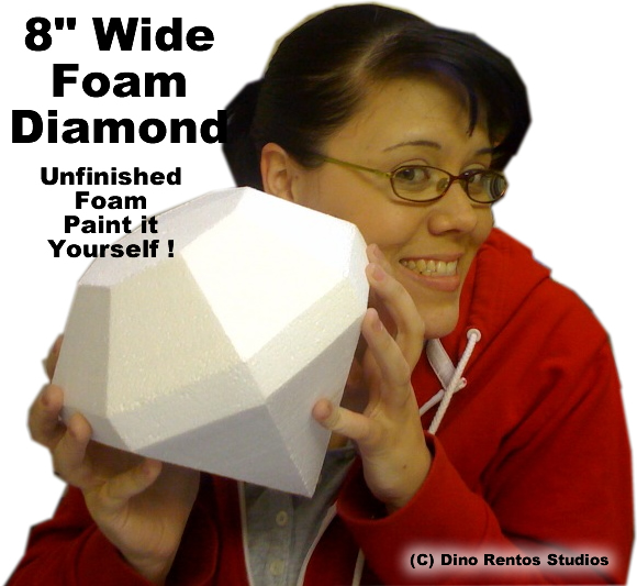 Foam Diamond Prop 8" Wide - Unfinished Foam Foam Diamond Prop 8" Wide - Unfinished Foam