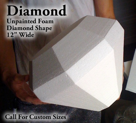 Foam Diamond Prop 12" Wide - Unfinished Foam Foam Diamond Prop 12" Wide - Unfinished Foam