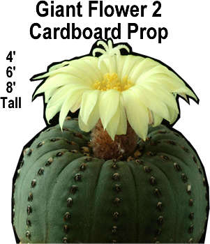 Giant Flower 2 Cardboard Cutout Standup Prop Giant Flower 2 Cardboard Cutout Standup Prop