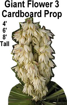 Giant Flower 3 Cardboard Cutout Standup Prop Giant Flower 3 Cardboard Cutout Standup Prop