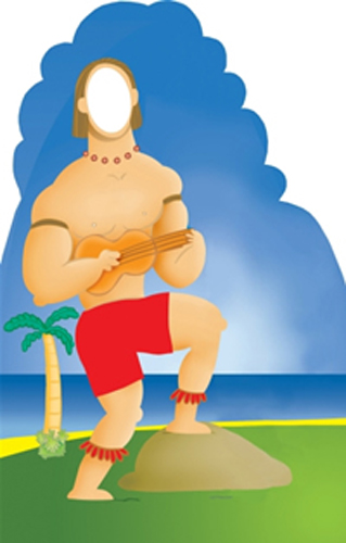 Hawaiian Guy Cardboard Stand-in Hawaiian Guy Cardboard Stand-in