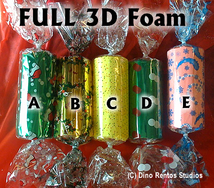 1 Foot Holiday Candy 3D Foam Prop Kit