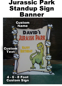 Jurassic Park Sign Cardboard Cutout Standup Prop Jurassic Park Sign Cardboard Cutout Standup Prop