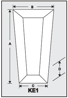 KE1 - Architectural Foam Shape - Keystone