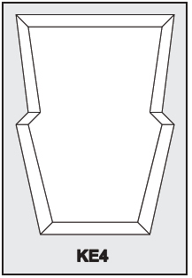 KE4 - Architectural Foam Shape - Keystone