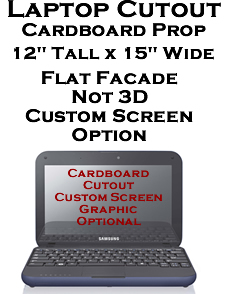 Laptop Cardboard Cutout Standup Prop Laptop Cardboard Cutout Standup Prop