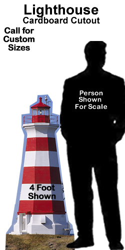 Lighthouse Cardboard Cutout Standup Prop Lighthouse Cardboard Cutout Standup Prop