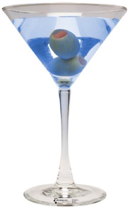 Martini Glass - Color Cardboard Standee Martini Glass - Color Cardboard Standee