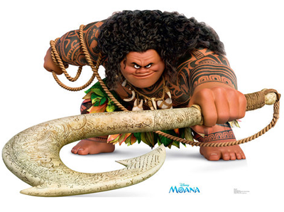 Maui- Moana Cardboard Cutout Standup Prop Maui- Moana Cardboard Cutout Standup Prop
