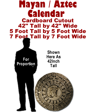 Mayan - Aztec Calendar Cardboard Cutout Standup Prop Mayan - Aztec Calendar Cardboard Cutout Standup Prop