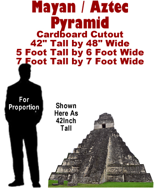 Mayan - Aztec Pyramid Cardboard Cutout Standup Prop Mayan - Aztec Pyramid Cardboard Cutout Standup Prop