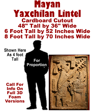 Mayan - Yaxchilan Lintel Cardboard Cutout Standup Prop Mayan - Yaxchilan Lintel Cardboard Cutout Standup Prop