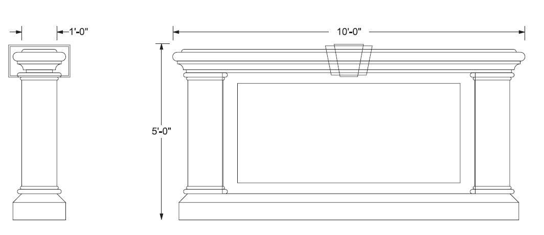 Model 19 Monument Sign