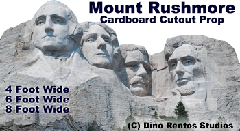 Mt. Rushmore Cardboard Cutout Standup Prop Mt. Rushmore Cardboard Cutout Standup Prop