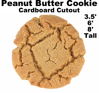 Peanut Butter Cookie Cardboard Cutout Standup Prop Peanut Butter Cookie Cardboard Cutout Standup Prop
