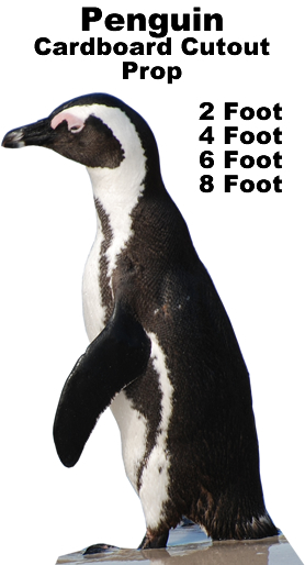 Penguin Cardboard Cutout Standup Prop Penguin Cardboard Cutout Standup Prop
