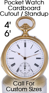 Pocket Watch Cardboard Cutout Standup Prop Pocket Watch Cardboard Cutout Standup Prop