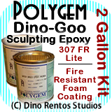 Polygem Dino-Goo 307FR Epoxy Clay Foam Coating - 2 Gallon Polygem Dino-Goo 307FR Epoxy Clay Foam Coating - 2 Gallon