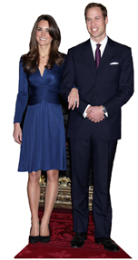 Kate and William Royal Cardboard Cutout Standup Prop Kate and William Royal Cardboard Cutout Standup Prop