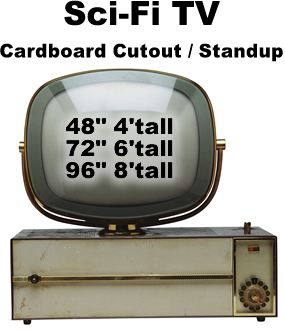 SciFi TV Cardboard Cutout Standup Prop SciFi TV Cardboard Cutout Standup Prop