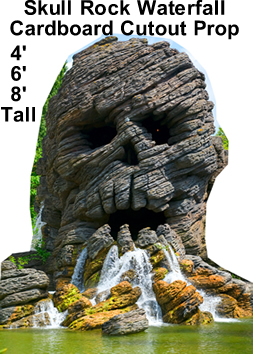 Skull Waterfall Cardboard Cutout Standup Prop Skull Waterfall Cardboard Cutout Standup Prop