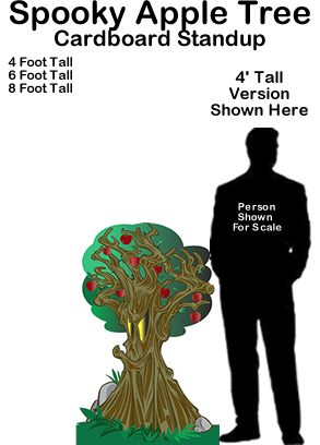 Spooky Apple Tree Cardboard Cutout Standup Prop Spooky Apple Tree Cardboard Cutout Standup Prop