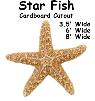 Star Fish Cardboard Cutout Standup Prop Star Fish Cardboard Cutout Standup Prop