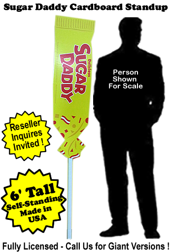 Sugar Daddy Cardboard Cutout Standup Prop - Self Standing Sugar Daddy Cardboard Cutout Standup Prop - Self Standing