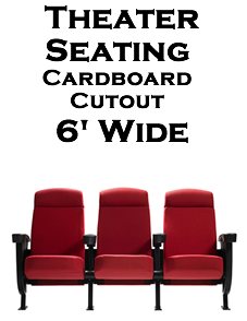 Theater Seats Cardboard Cutout Standup Prop Theater Seats Cardboard Cutout Standup Prop