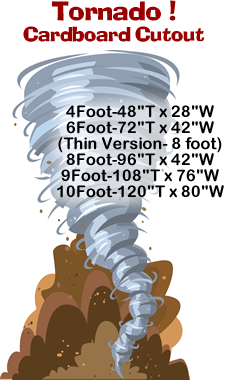 Tornado Cardboard Cutout Standup Prop Tornado Cardboard Cutout Standup Prop