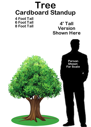 Tree Cardboard Cutout Standup Prop Tree Cardboard Cutout Standup Prop