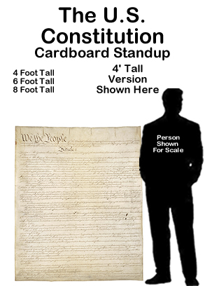 United States Constitution Cardboard Cutout Standup Prop United States Constitution Cardboard Cutout Standup Prop