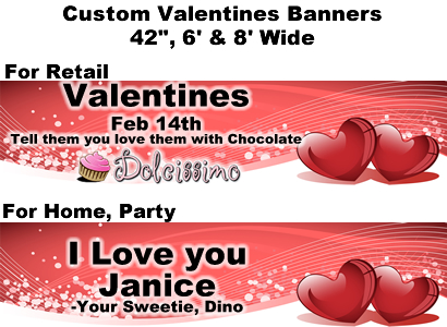 Valentine's Banner #1 - Custom Banner Valentine's Banner #1 - Custom Banner