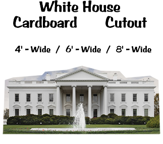 White House Cardboard Cutout Standup Prop White House Cardboard Cutout Standup Prop