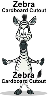 Zebra Cartoon Cardboard Cutout Standup Prop Zebra Cartoon Cardboard Cutout Standup Prop