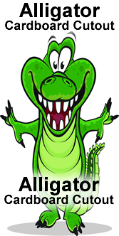 Alligator Cartoon Cardboard Cutout Standup Prop Alligator Cartoon Cardboard Cutout Standup Prop