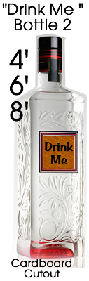 Drink Me Bottle 2 Cardboard Cutout Standup Prop