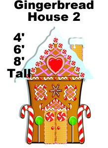 Gingerbread House 2 Cardboard Cutout Standup Prop Gingerbread House 2 Cardboard Cutout Standup Prop