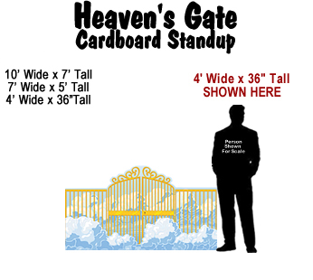 Heaven's Gate Cardboard Cutout Standup Prop Heaven's Gate Cardboard Cutout Standup Prop