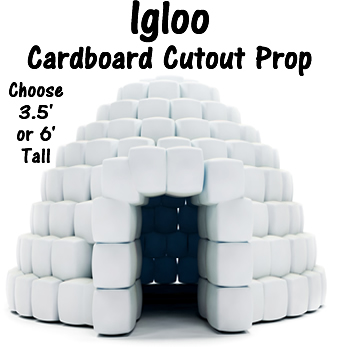 Igloo Cardboard Cutout Standup Prop Igloo Cardboard Cutout Standup Prop