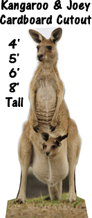 Kangaroo Joey Cardboard Cutout Standup Prop Kangaroo Joey Cardboard Cutout Standup Prop