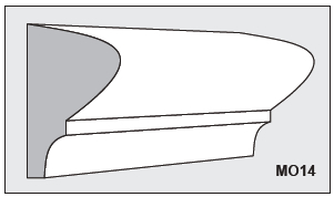 M014 - Architectural Foam Shape - Molding M014 - Architectural Foam Shape - Molding