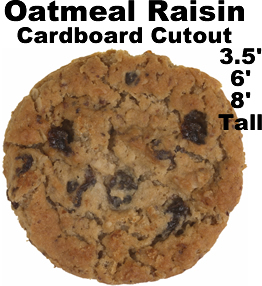 Oatmeal Raisin Cookie Cardboard Cutout Standup Prop Oatmeal Raisin Cookie Cardboard Cutout Standup Prop