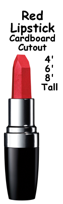 Lipstick Cardboard Cutout Standup Prop Lipstick Cardboard Cutout Standup Prop