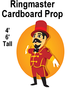 Ringmaster Cardboard Cutout Standup Prop Ringmaster Cardboard Cutout Standup Prop