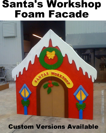 8 Foot Foam Santa's Workshop Display/Prop 8 Foot Foam Santa's Workshop Display/Prop