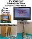 TV LCD Fake-Faux-Dummy Cardboard Cutout Standup Prop