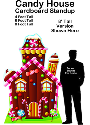 Candy House Cardboard Cutout Standup Prop